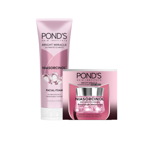 Ảnh của Combo Sữa Rửa Mặt Sáng Da Pond'S 100Gr + Kem Dưỡng Sáng Da Ban Đêm Pond'S 45Gr
