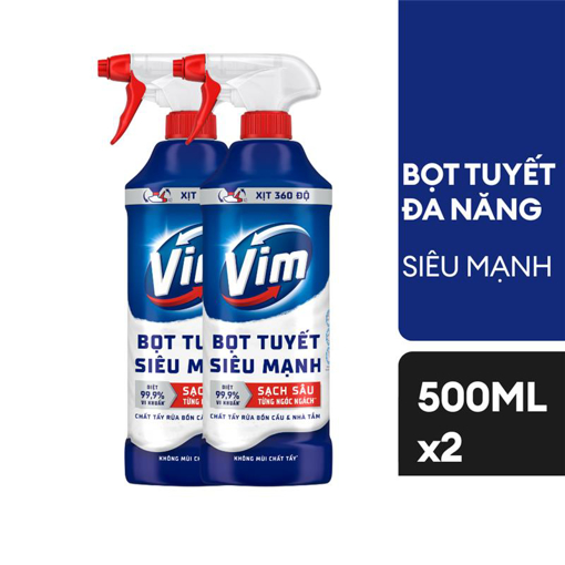 Ảnh của Combo 2 Bọt tuyết Đa năng Vim Tẩy bồn cầu và Nhà vệ sinh 500ml
