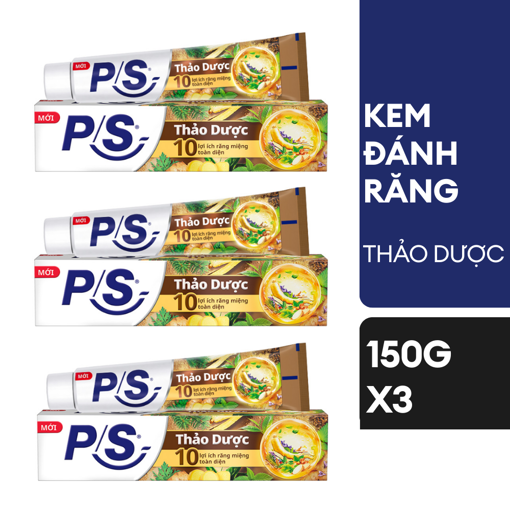 Ảnh của Combo 3 Kem đánh răng P/S Thảo Dược 150g