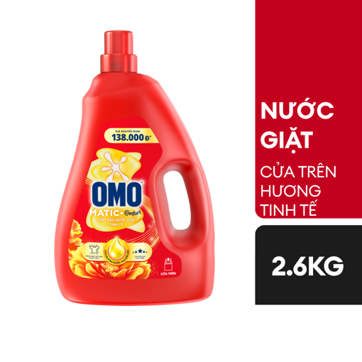 Ảnh của Nước giặt OMO Cửa trên Tinh Dầu Nước Hoa Tinh Tế 2.6kg