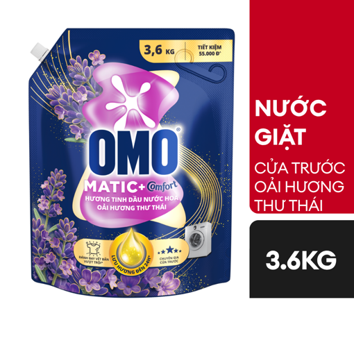 Ảnh của Nước giặt OMO Cửa trước hương Hoa Oải Hương Thư Thái 3.6kg