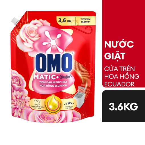 Ảnh của Nước giặt OMO Cửa trên Hoa Hồng Ecuador 3.6kg