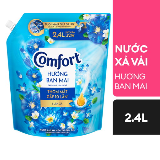 Ảnh của Nước xả vải Comfort hương Ban Mai 2.4l