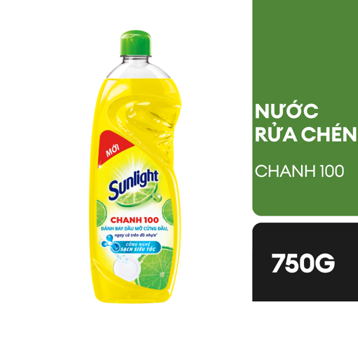 Ảnh của Nước rửa chén Sunlight Chanh 100 chai 750g