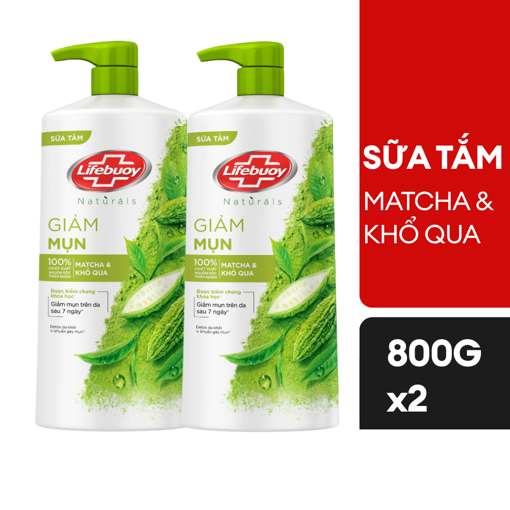 Ảnh của Combo 2 Sữa tắm Lifebuoy Matcha Khổ qua 800g