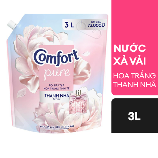 Ảnh của Nước xả vải Comfort Hoa Trắng Thanh Nhã 3l