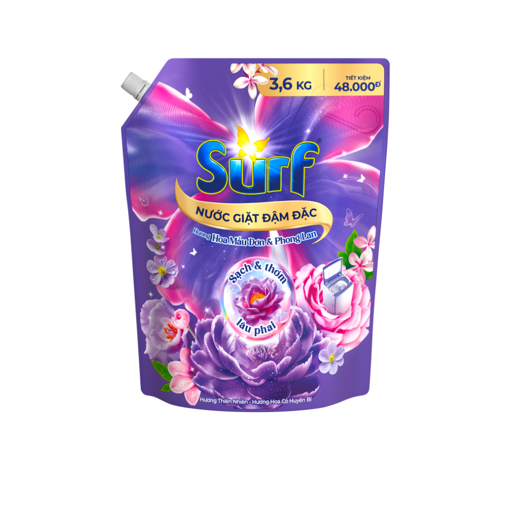Ảnh của Nước Giặt Surf hương Hoa Cỏ Huyền Bí Mẫu Đơn và Phong Lan 3.6kg