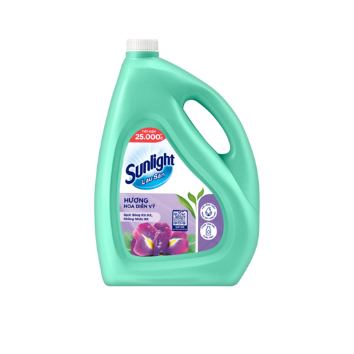 Ảnh của Nước lau sàn Sunlight Tinh dầu Thảo mộc hoa Diên vỹ 3.6kg