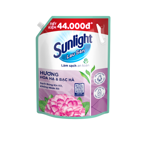 Ảnh của Nước lau sàn Sunlight Tinh dầu Thảo mộc hoa Hạ & Bạc hà túi 3.6kg