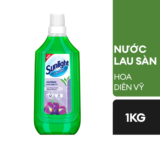Ảnh của Nước lau sàn Sunlight Tinh dầu thảo mộc hoa Diên vỹ 1kg