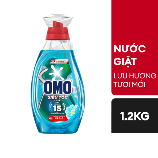 Ảnh của Nước giặt OMO Siêu Tốc Lưu Hương Tươi Mới chai 1.2kg
