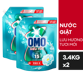 Ảnh của [Sản Phẩm Mới] Combo 2 Nước Giặt Siêu Tốc Lưu Hương Tươi Mới 3.4kg