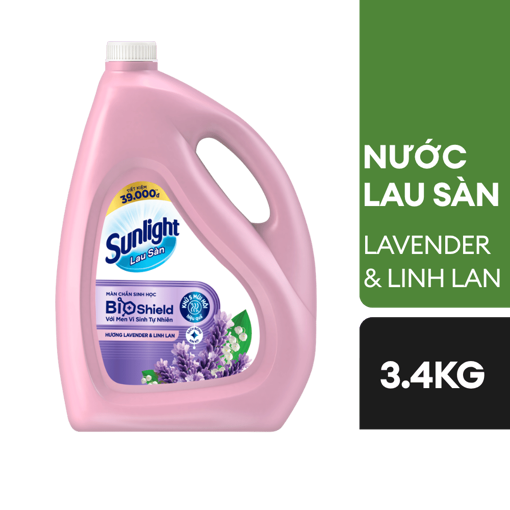 Ảnh của Nước lau sàn Sunlight BioShield hương Lavender & Linh Lan 3.4kg