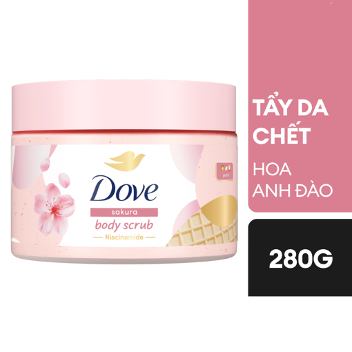 Ảnh của Tẩy da chết Dove Dưỡng Ẩm Toàn Thân hương Hoa Anh Đào 280g