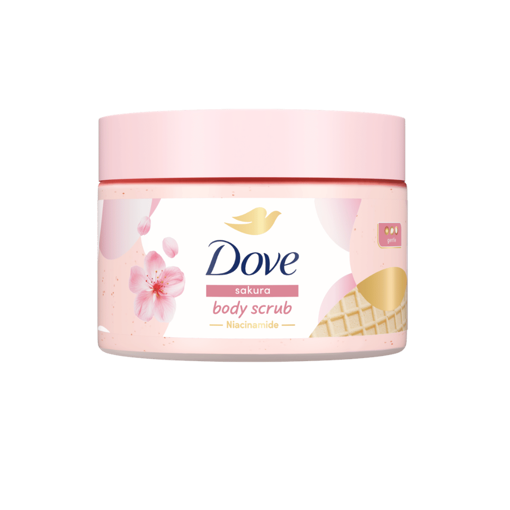 Ảnh của Tẩy da chết Dove Dưỡng Ẩm Toàn Thân hương Hoa Anh Đào 280g