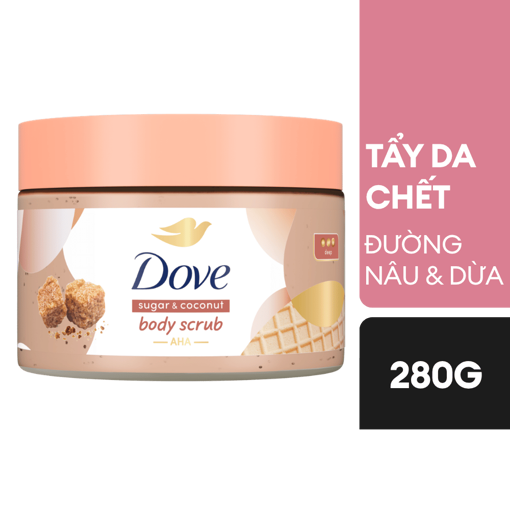 Ảnh của Tẩy da chết Dove Dưỡng Ẩm Toàn Thân Đường Nâu & Hương Dừa 280g