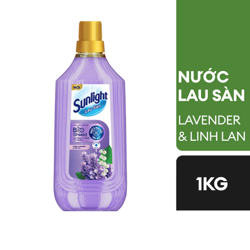 Ảnh của Nước lau sàn Sunlight BIOSHIELD hương Lavender & Linh Lan 1kg