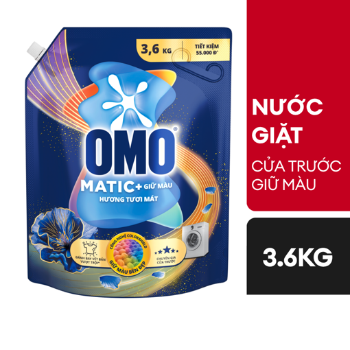 Ảnh của Combo 2 Nước Giặt Omo Cửa Trước Giữ Màu 3.6kg x 2