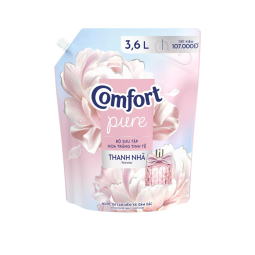 Ảnh của [Combo 2 Nước Xả] Nước xả vải Comfort Hoa Trắng Thanh Nhã 3.6l