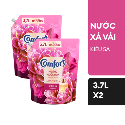 Ảnh của Combo 2 Nước Xả Vải Comfort Hương Kiêu Sa 3.7L