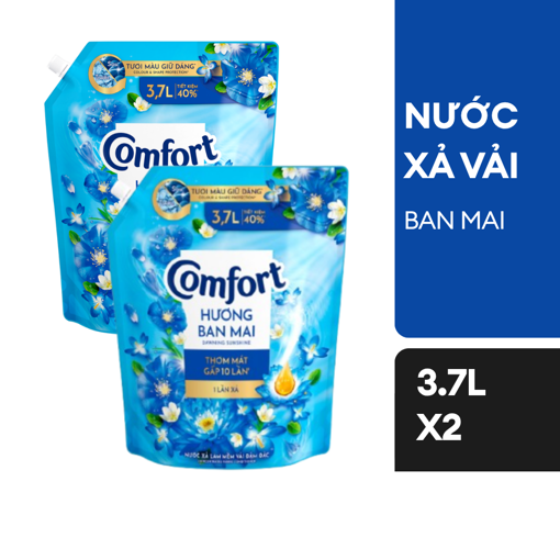 Ảnh của Conbo 2 Nước Xả Vải Comfort Đậm Đặc 1 Lần Xả Hương Ban Mai 3.7L