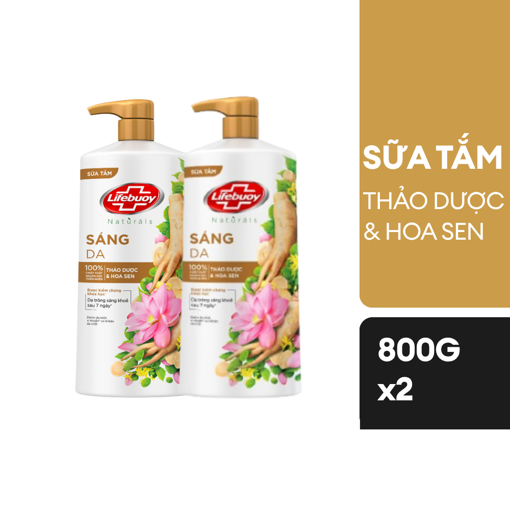Ảnh của Combo 2 Sữa Tắm Lifebuoy Thảo Dược & Hoa sen 800g