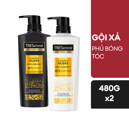 Ảnh của Combo Gội Xả TRESEMME Lamellar Gloss Phủ Bóng 480g