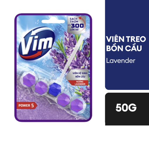 Ảnh của Viên Treo Bồn Cầu Vim Lavender 50g