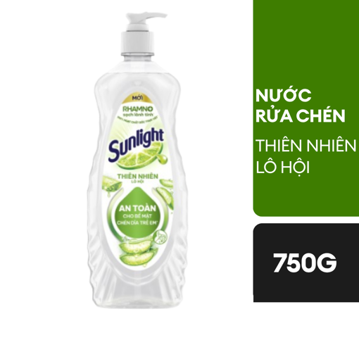 Ảnh của Nước rửa chén Sunlight Thiên Nhiên Lô Hội chai vòi 750g