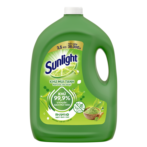 Ảnh của Nước rửa chén Sunlight Matcha Trà nhật  can 3.5kg