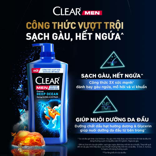 Ảnh của Dầu gội Clear Men Perfume Deep Ocean 840g (Hàng cận date)